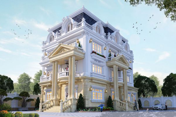 Những mẫu thiết kế biệt thự Pháp đẹp nhất