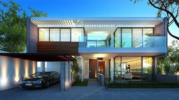 Tại sao những mẫu nhà biệt thự 2 tầng mái bằng lại được ưa chuộng tại Việt Nam 