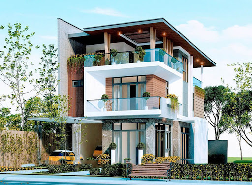 Bản vẽ thiết kế mặt bằng biệt thự 2 tầng mini