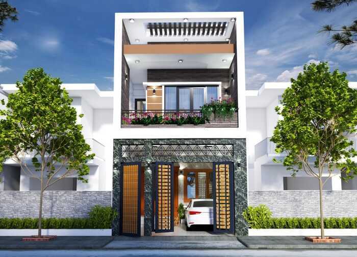 Mẫu thiết kế nhà phố 5x20m 4 tầng nhiều công năng