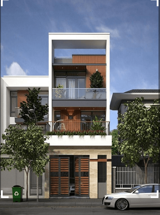 Nhà phố 5x20 3 tầng đơn giản