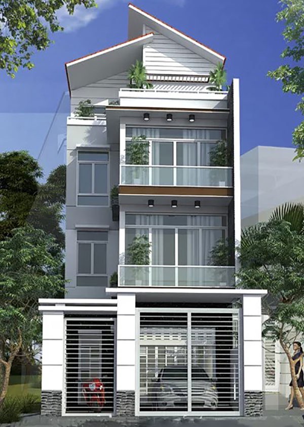 Nhà phố 6x17m mang phong cách hiện đại, sang trọng