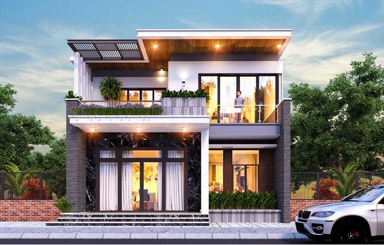 Thiết kế mẫu nhà 7x12m theo phong cách tối giản