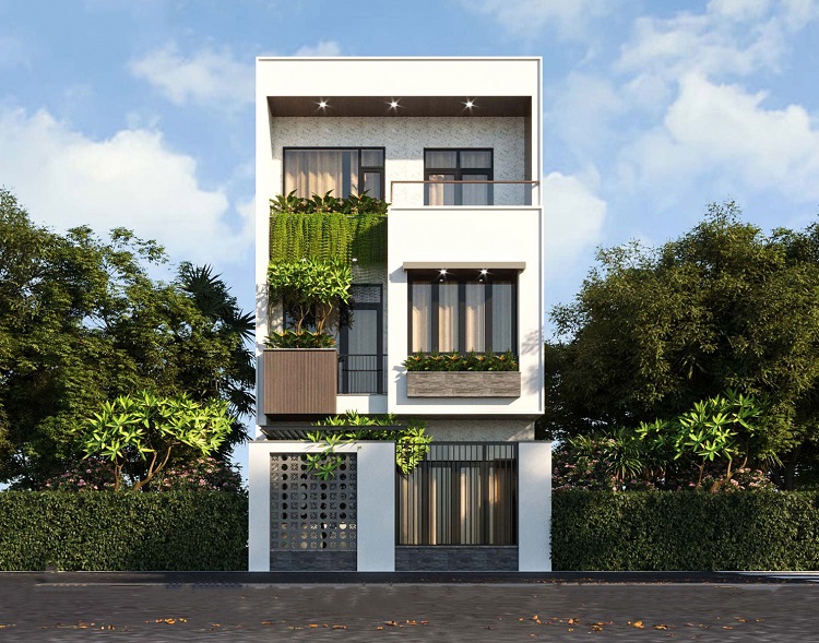 Nhà phố 6x17m mang phong cách hiện đại, sang trọng