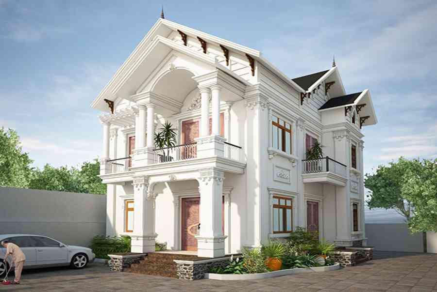 Nhà phố 2 tầng tân cổ điển