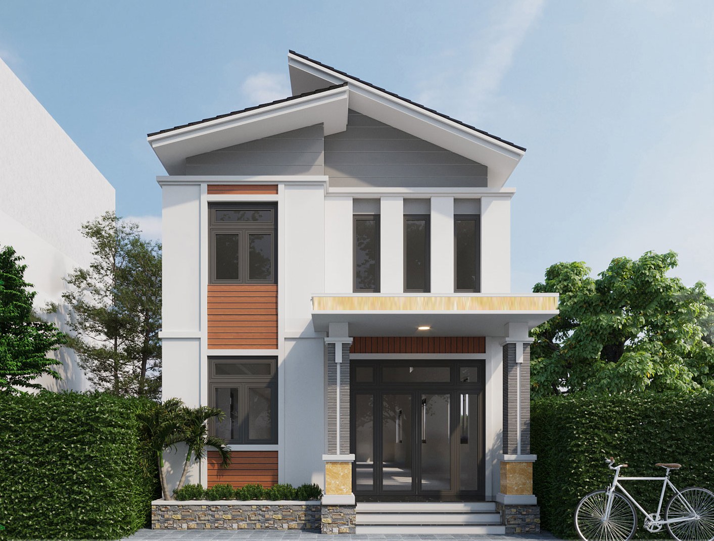Mẫu thiết kế nhà ống 6x20m