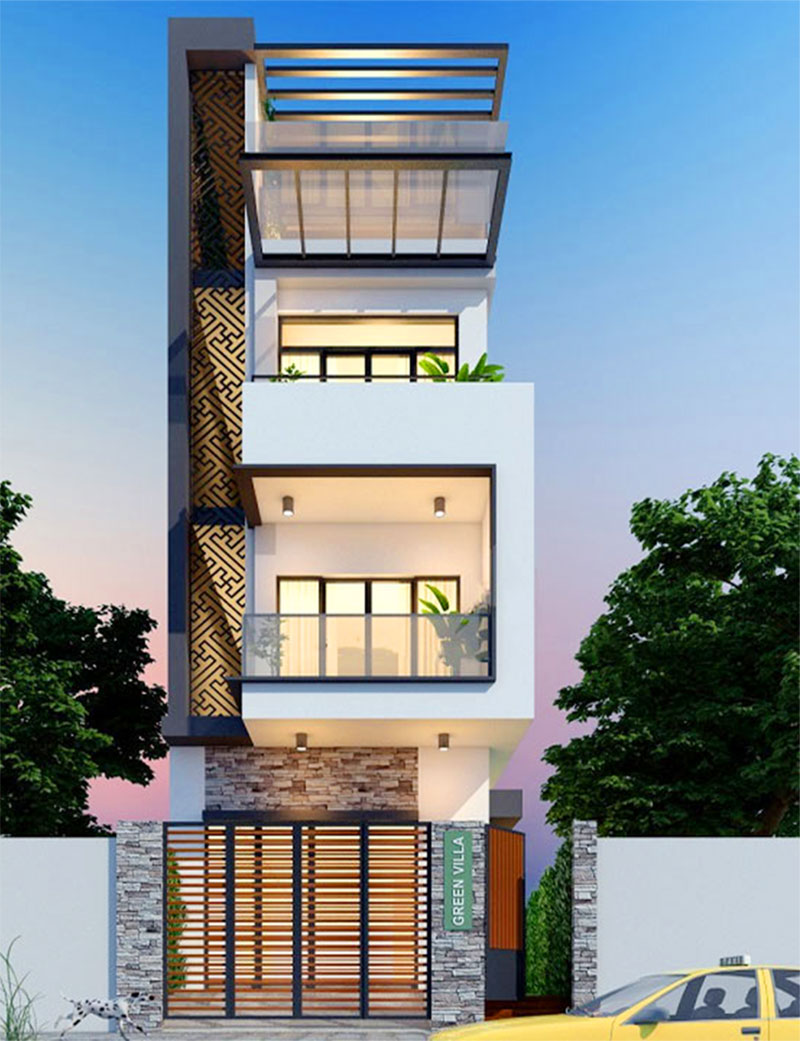 Mẫu thiết kế nhà ống 6x20m