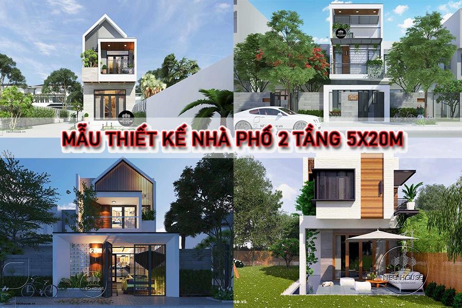 Tham khảo mẫu thiết kế nhà phố 5x20m xu hướng 2022