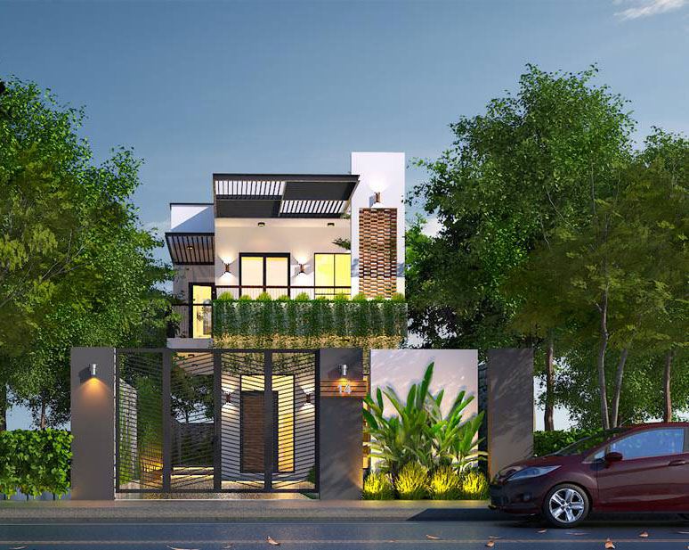 Giới thiệu cho bạn những mẫu nhà phố mặt tiền rộng 8m đẹp - hiện đại