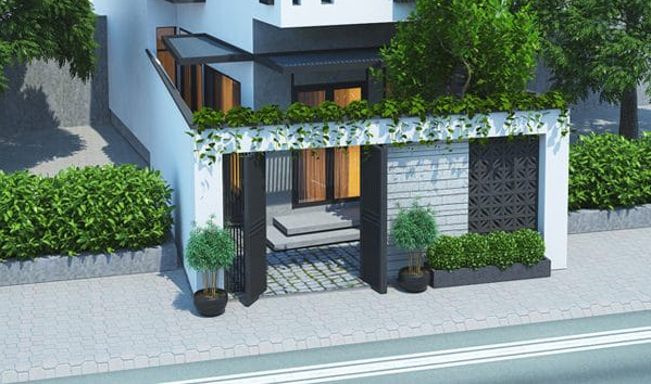 Mẫu nhà phố hiện đại năm 2021