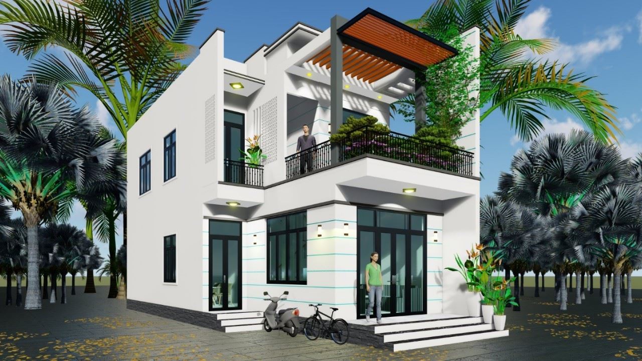Nhà phố hai tầng